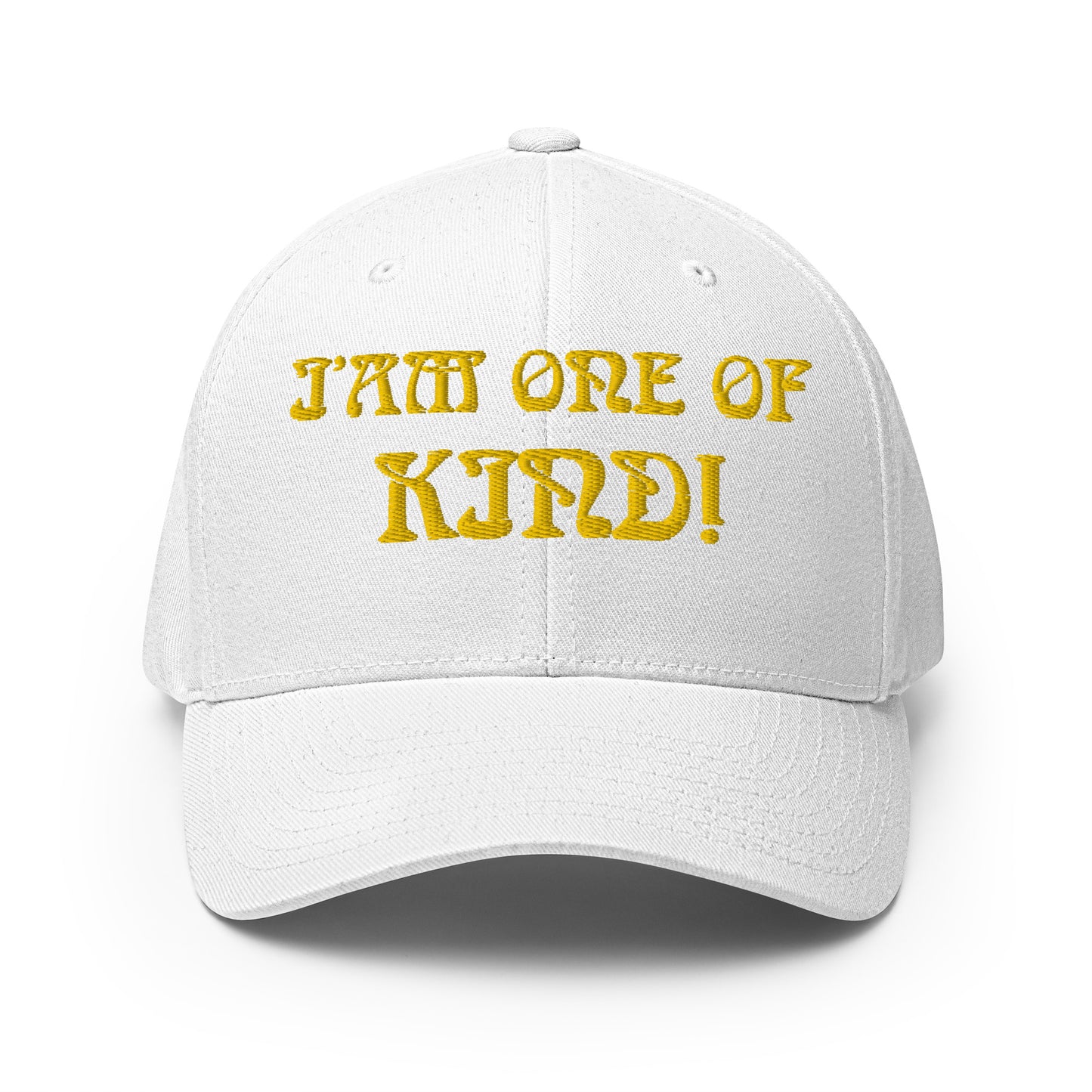 “I’AM ONE OF A KIND!”Structured Twill Cap W/Yellow Font