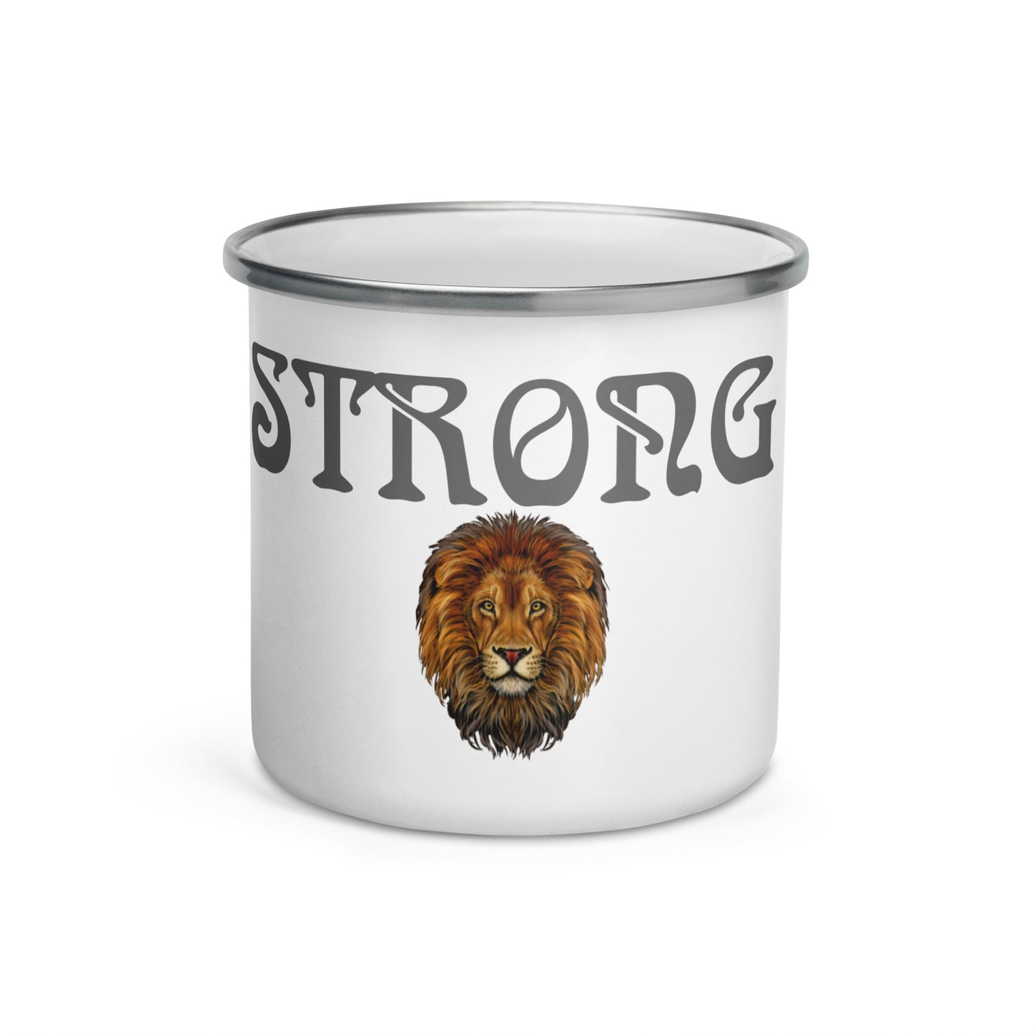 "STRONG"Enamel Mug W/Grey Font