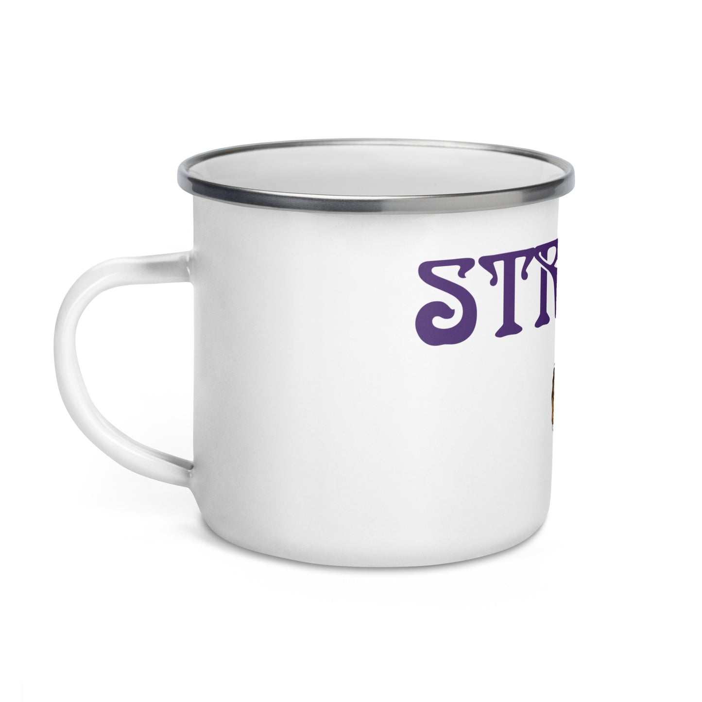 "STRONG"Enamel Mug W/Purple Font