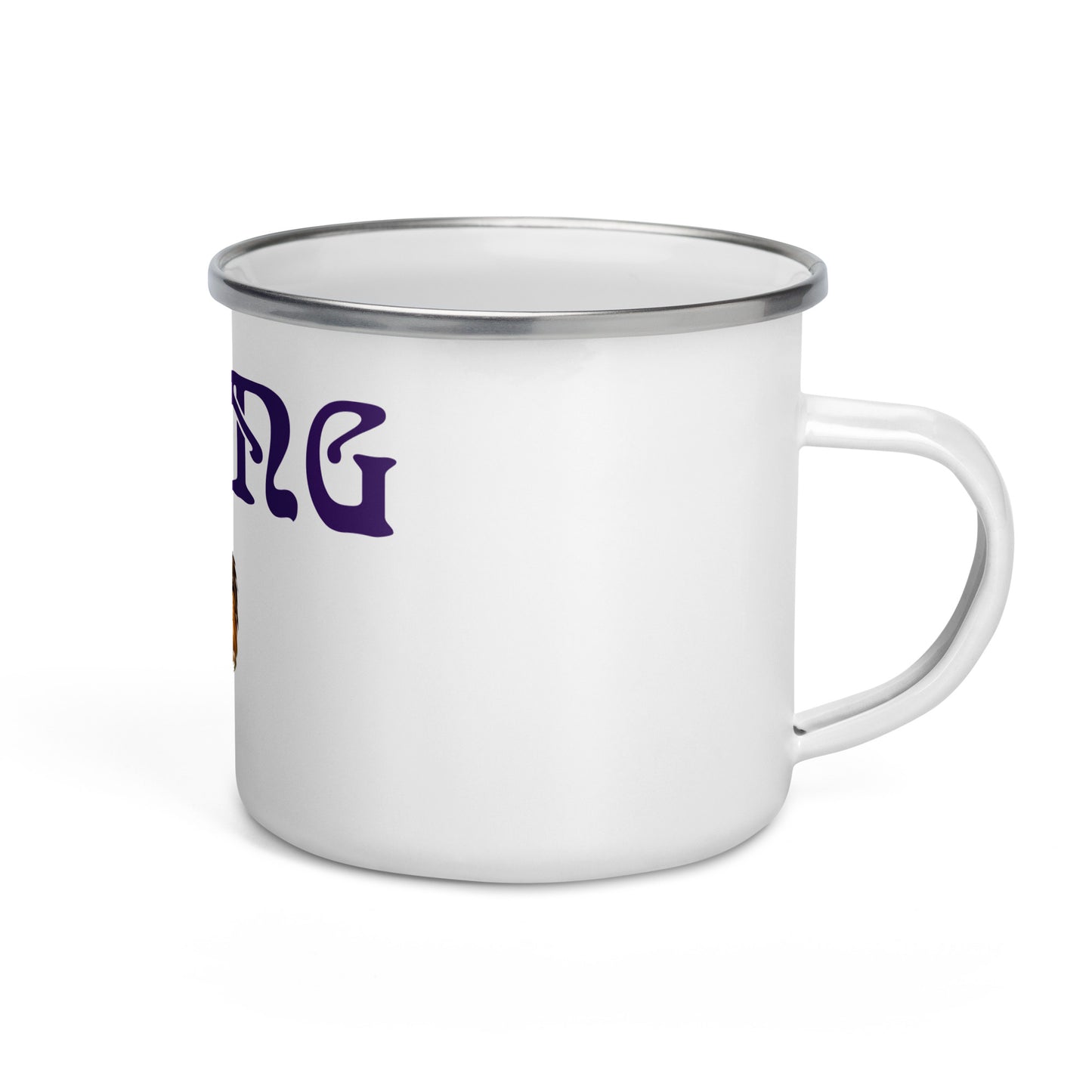 "STRONG"Enamel Mug W/Purple Font