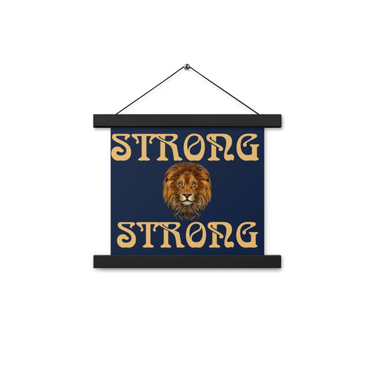 “STRONG” Navy Poster W/Fawn Font