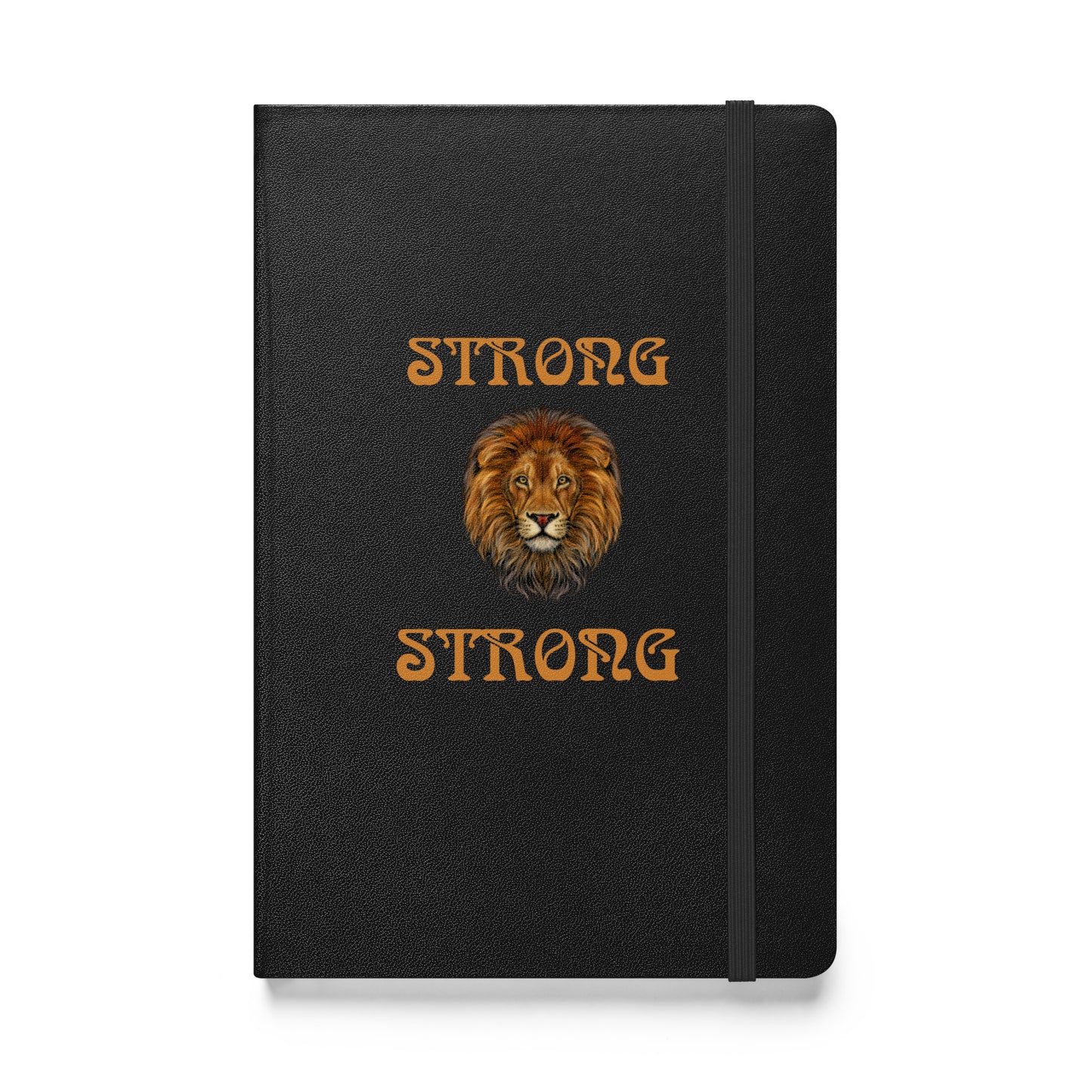 “STRONG”Hardcover Bound Notebook W/Bronze Font