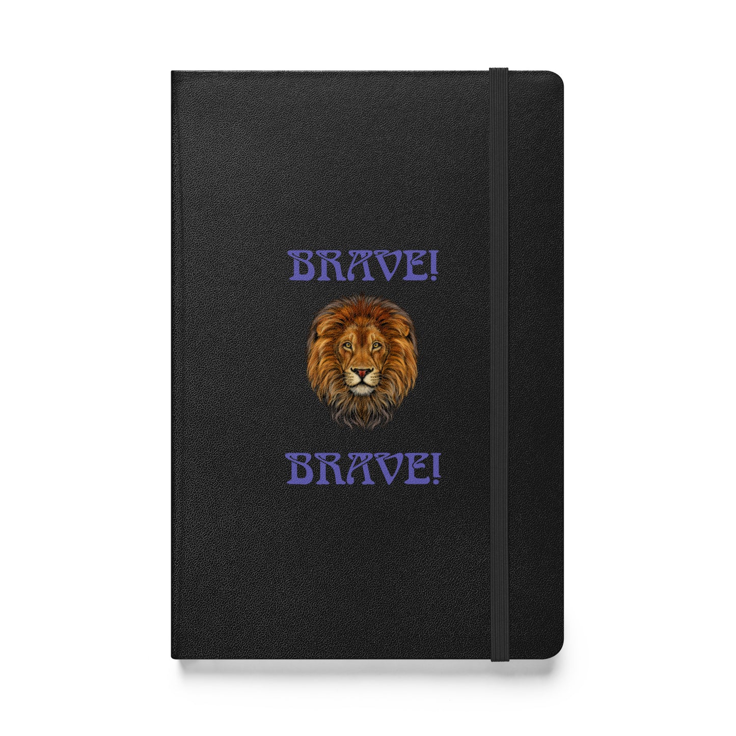 “BRAVE!”Hardcover Bound Notebook W/Purple Font