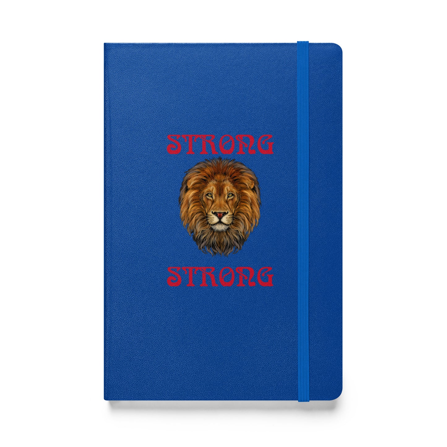 "STRONG"Hardcover Bound Notebook W/Red Font