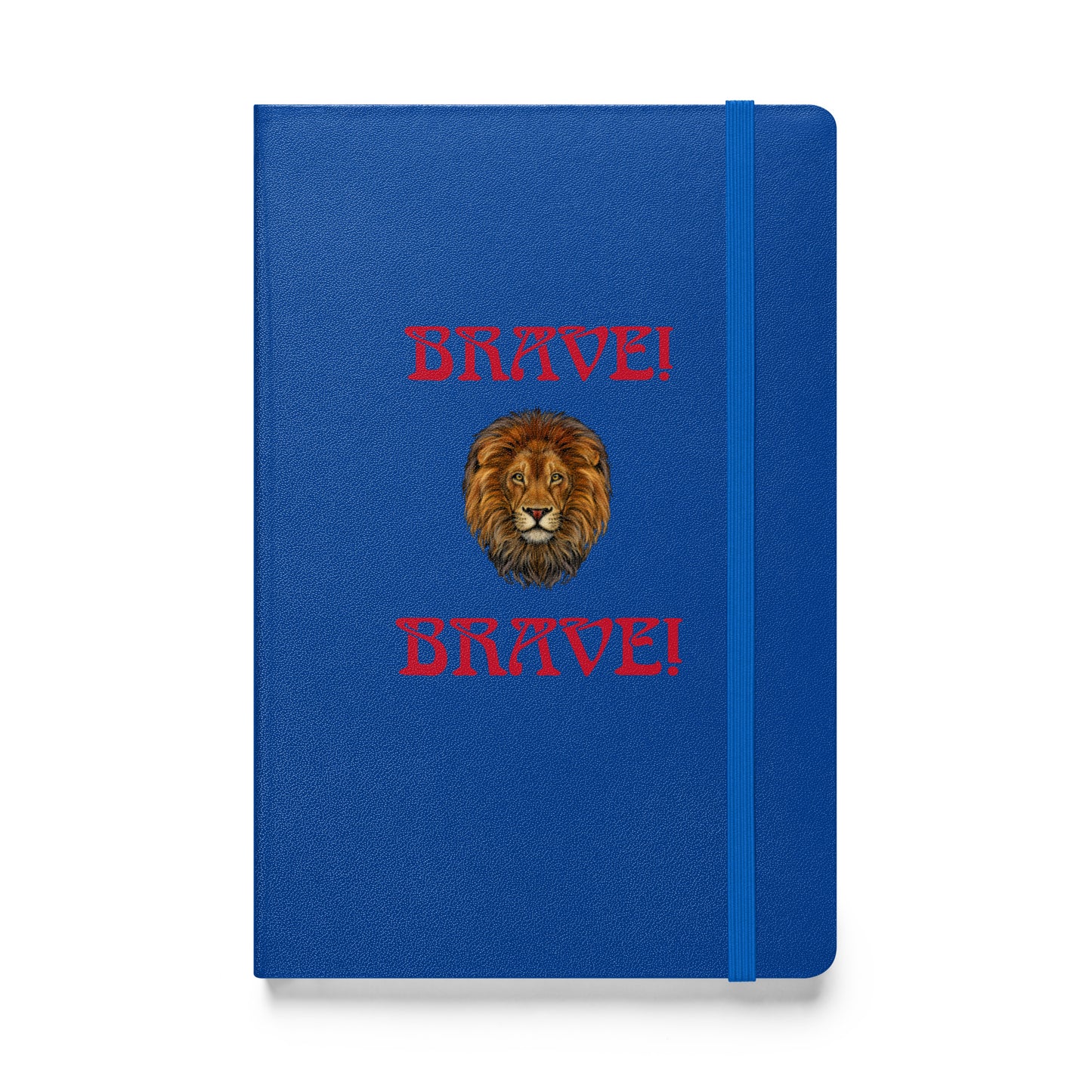 “BRAVE!”Hardcover Bound Notebook W/Red Font