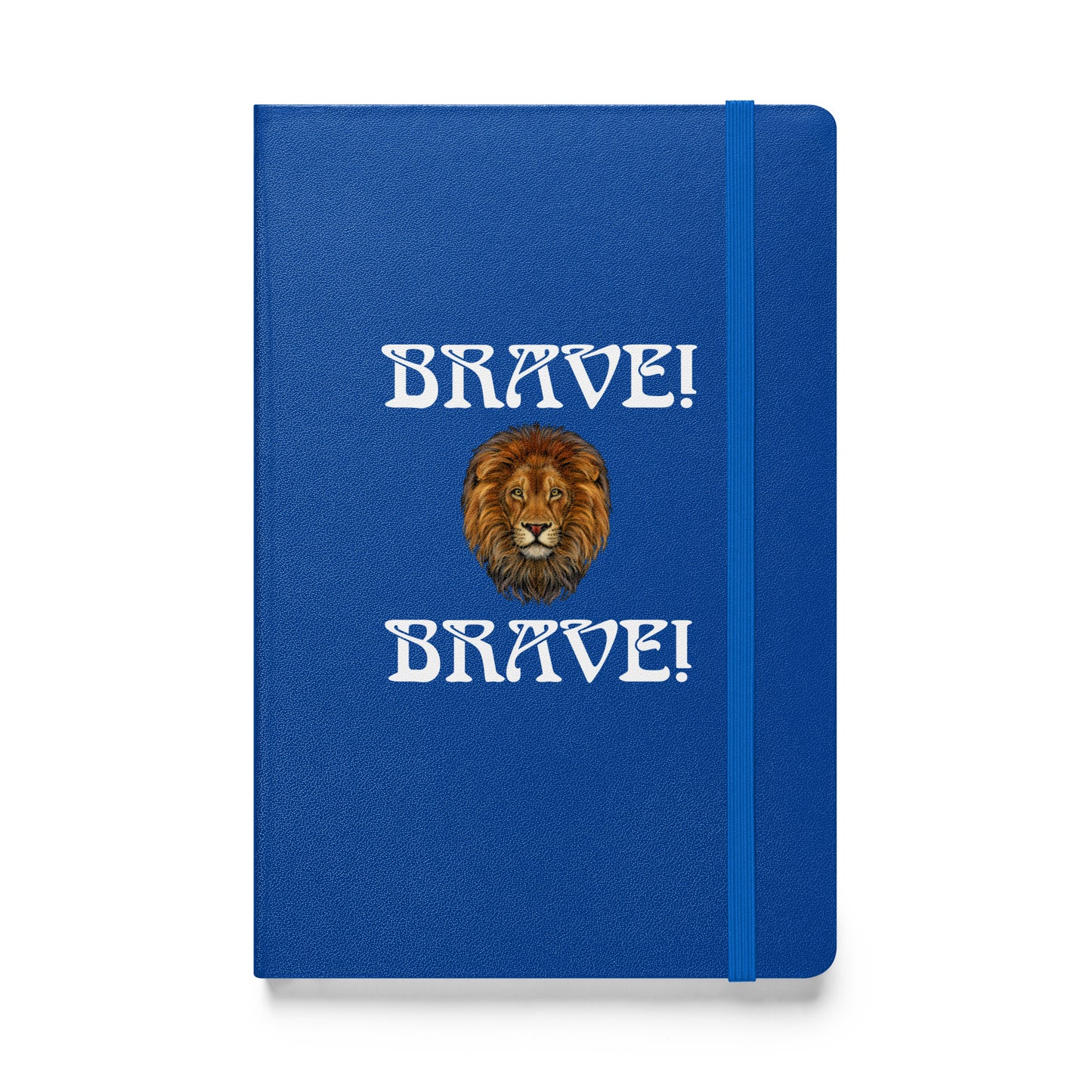 “BRAVE!”Hardcover Bound Notebook W/White Font