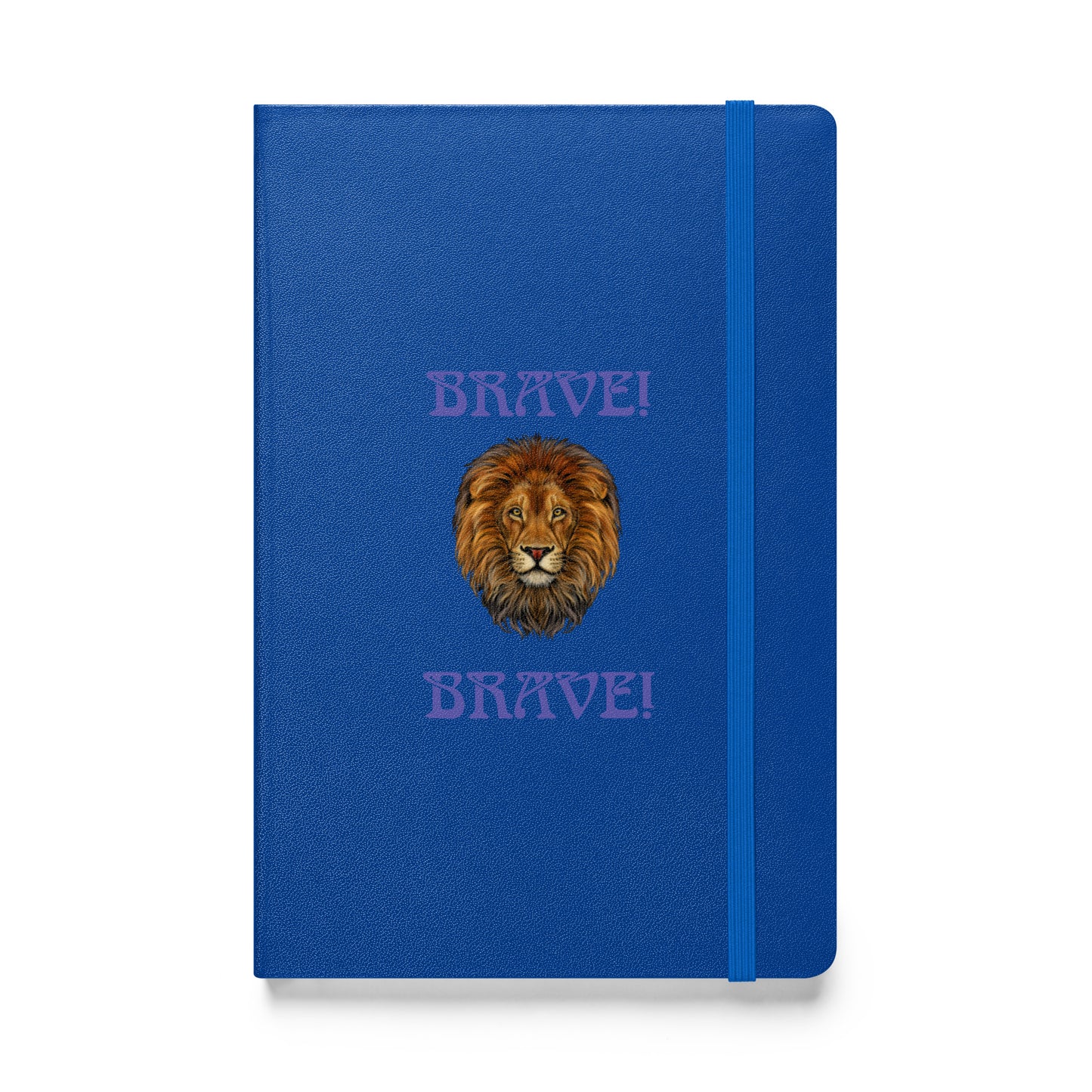 “BRAVE!”Hardcover Bound Notebook W/Purple Font