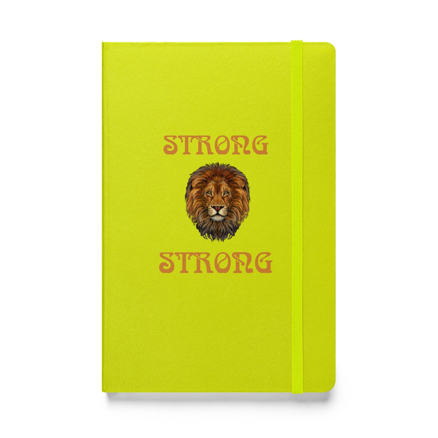 “STRONG”Hardcover Bound Notebook W/Bronze Font