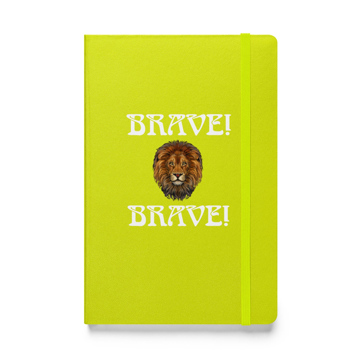 “BRAVE!”Hardcover Bound Notebook W/White Font