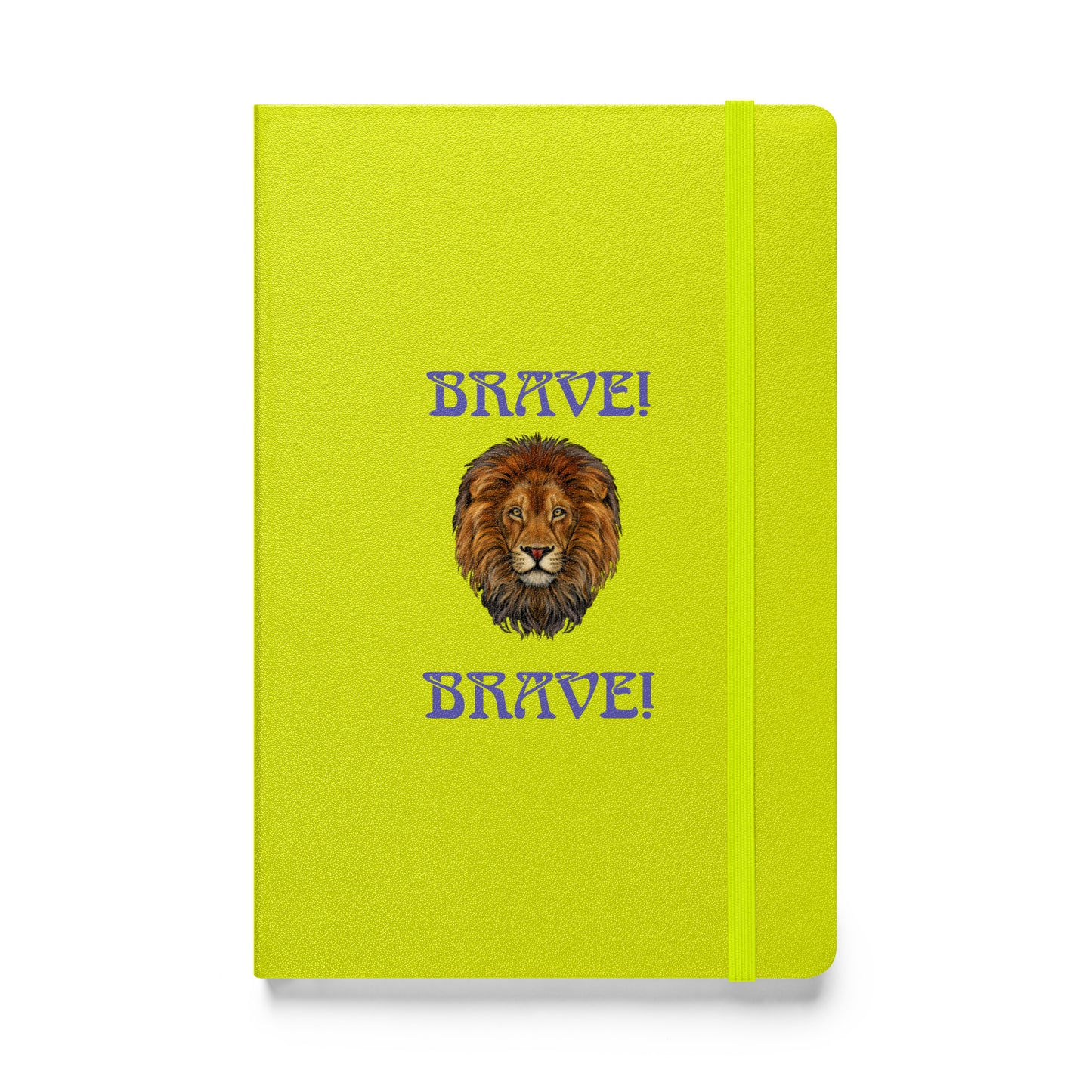 “BRAVE!”Hardcover Bound Notebook W/Purple Font