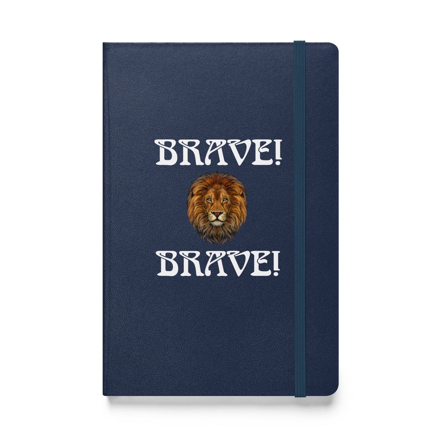 “BRAVE!”Hardcover Bound Notebook W/White Font