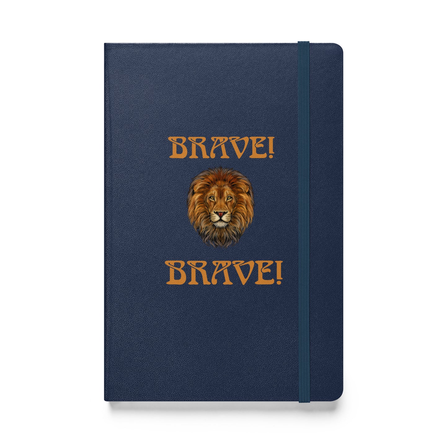 “BRAVE!”Hardcover Bound Notebook W/Bronze Font