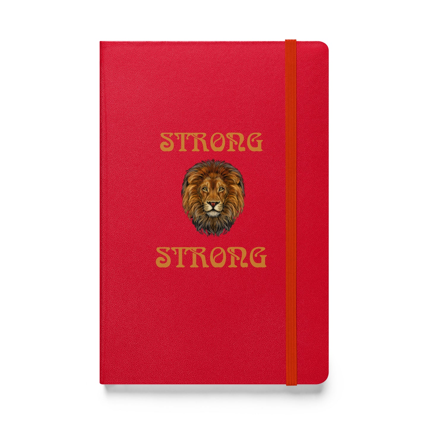 “STRONG”Hardcover Bound Notebook W/Bronze Font