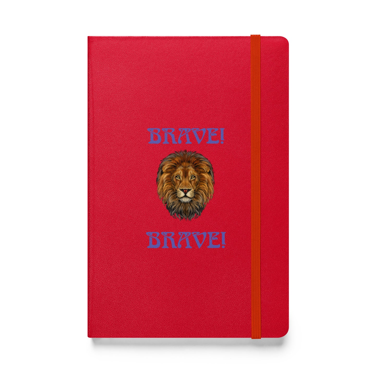 “BRAVE!”Hardcover Bound Notebook W/Purple Font