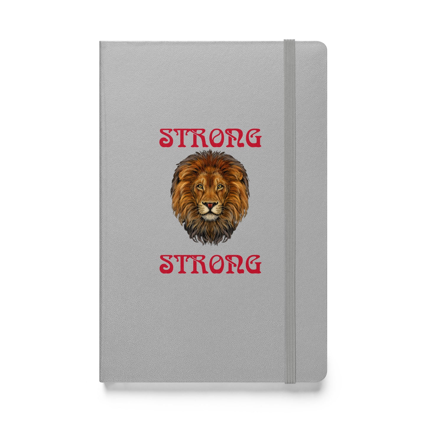 "STRONG"Hardcover Bound Notebook W/Red Font