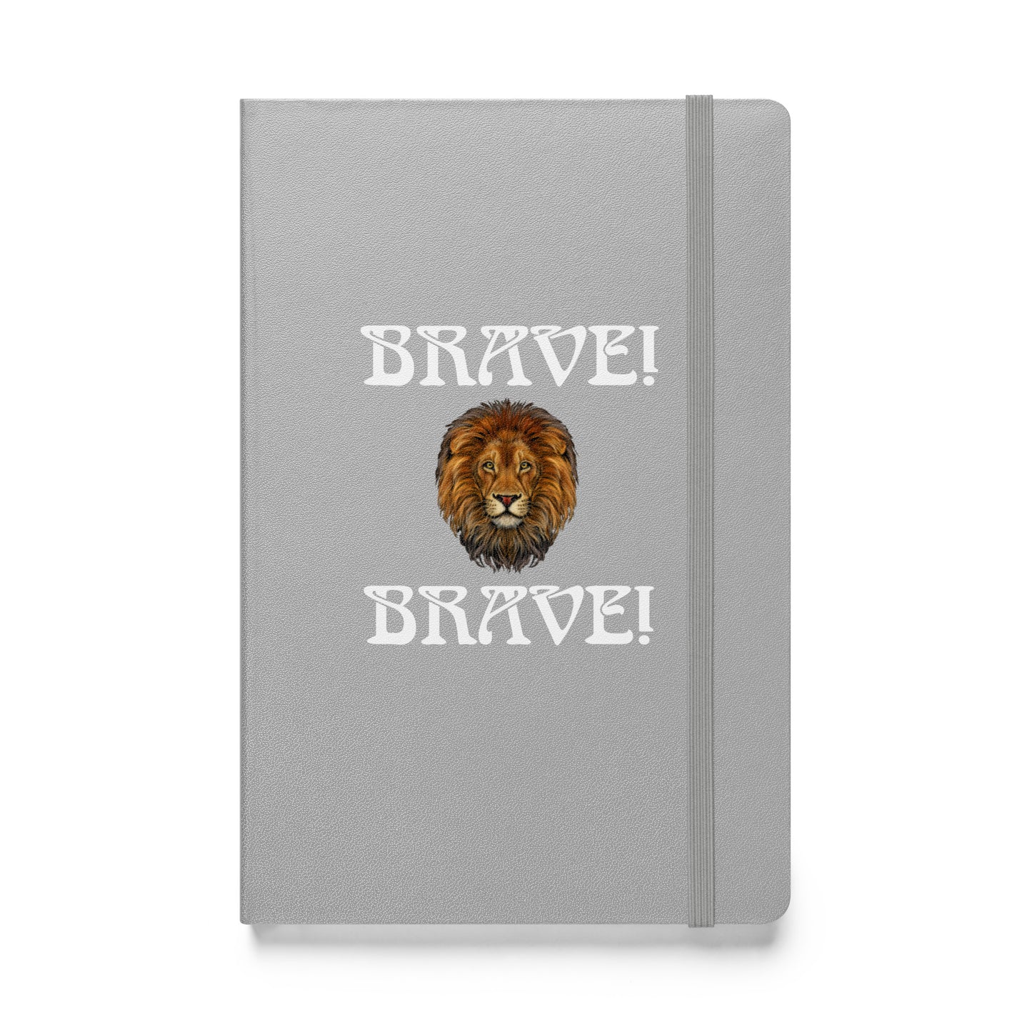 “BRAVE!”Hardcover Bound Notebook W/White Font