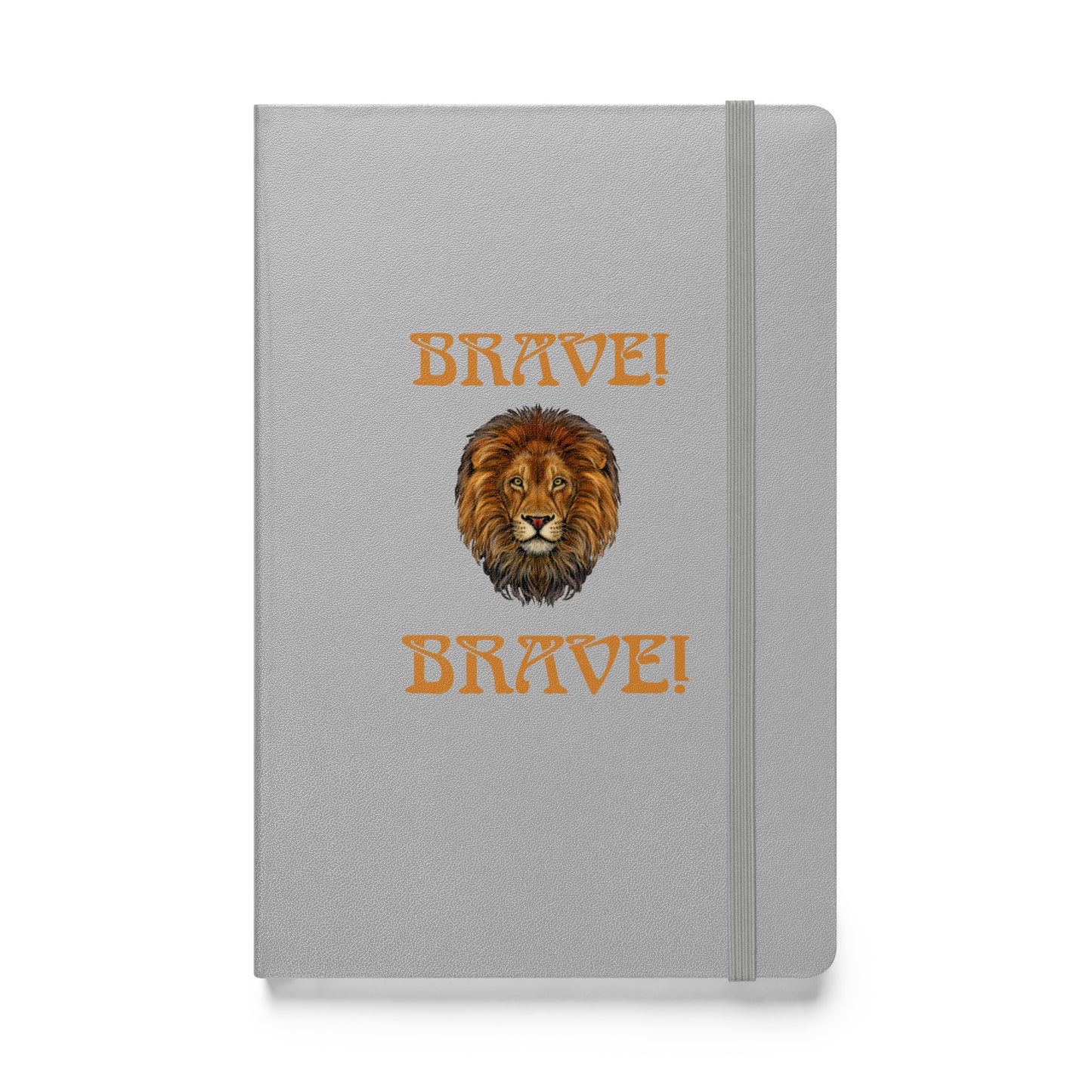 “BRAVE!”Hardcover Bound Notebook W/Bronze Font