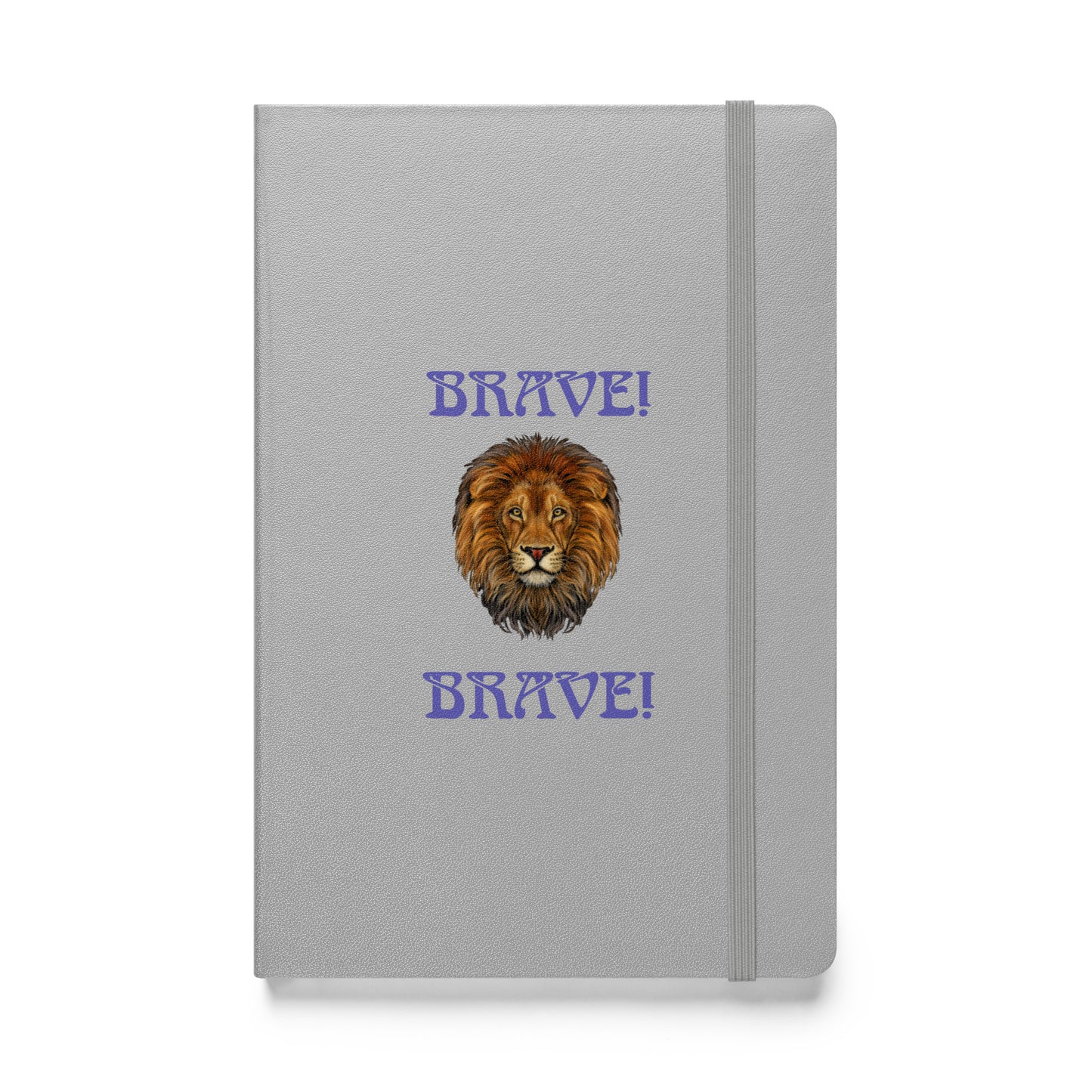 “BRAVE!”Hardcover Bound Notebook W/Purple Font