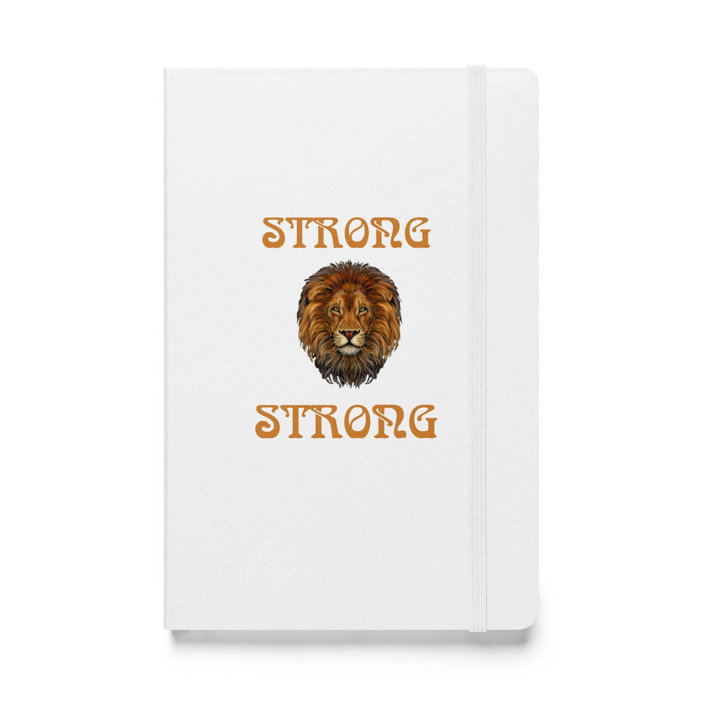 “STRONG”Hardcover Bound Notebook W/Bronze Font