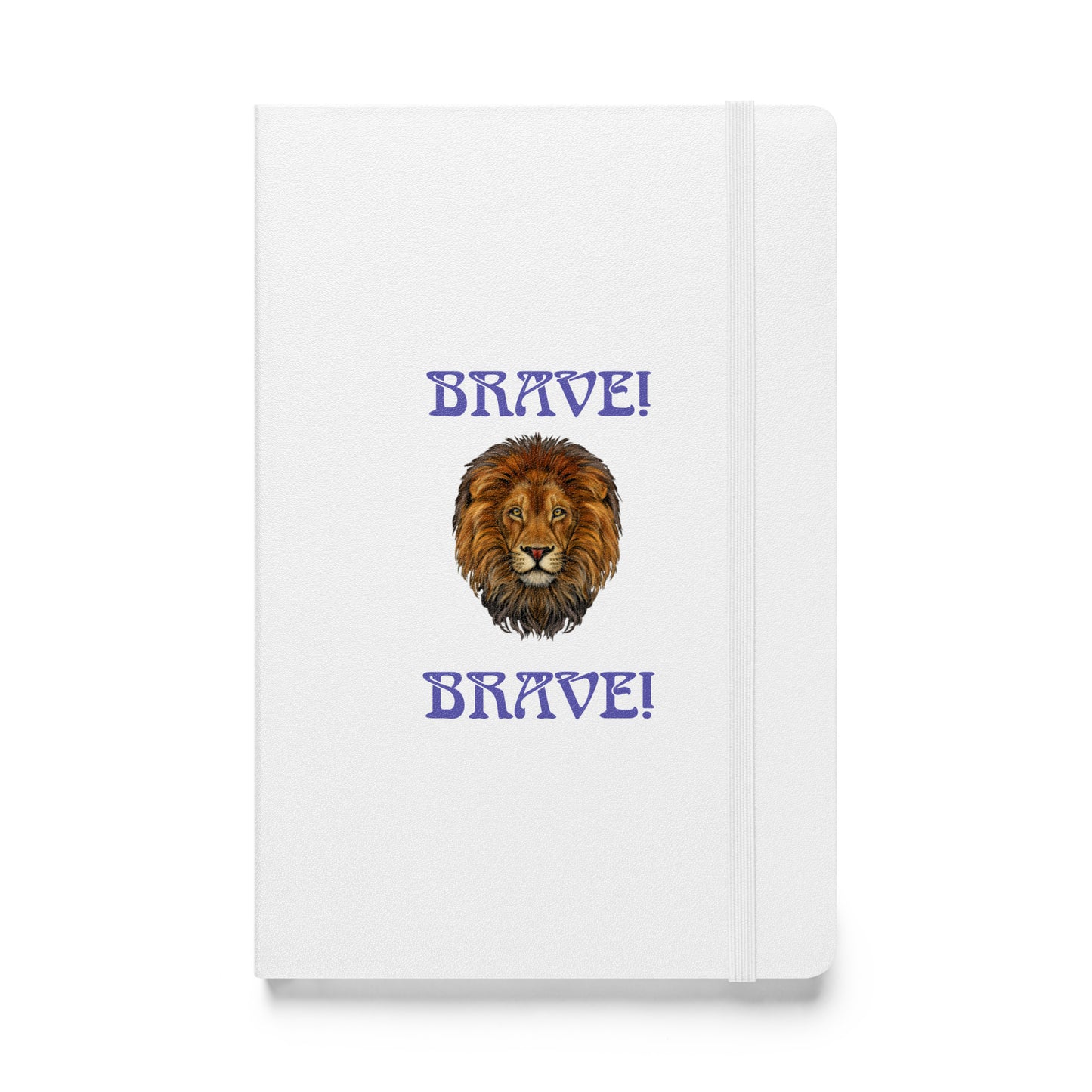 “BRAVE!”Hardcover Bound Notebook W/Purple Font