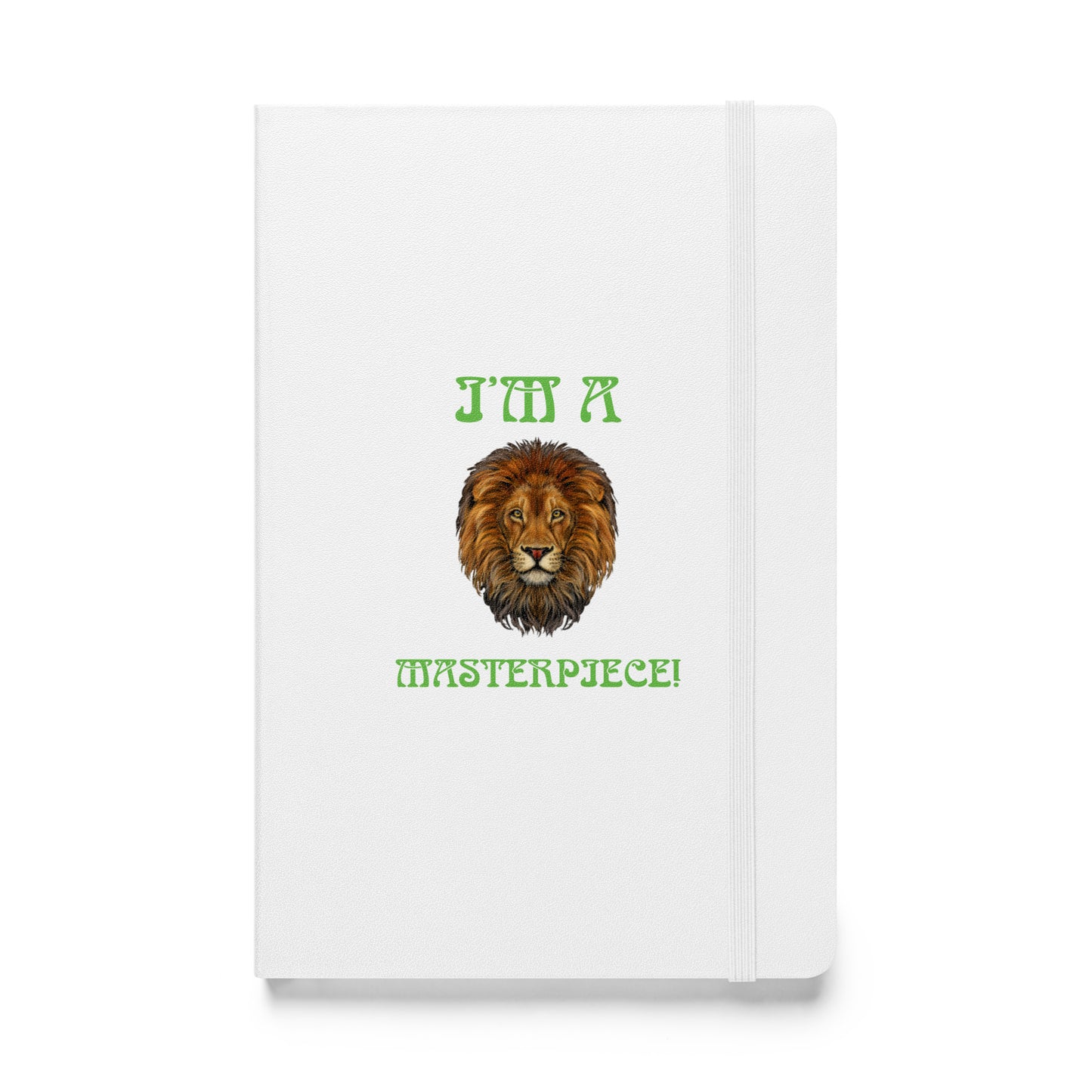 “I’M A MASTERPIECE!”Hardcover Bound Notebook W/Green Font