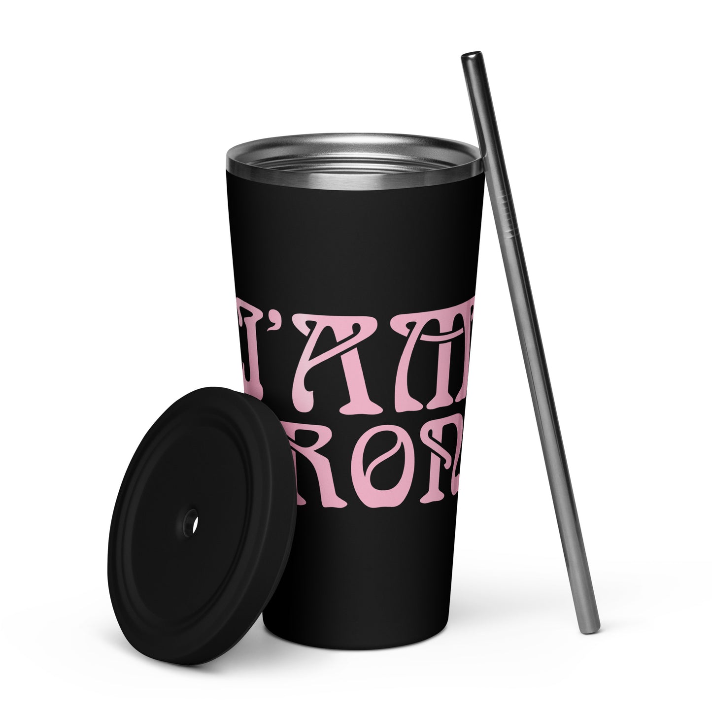 “I’AM STRONG”Insulated Tumbler W/Cotton Candy Font