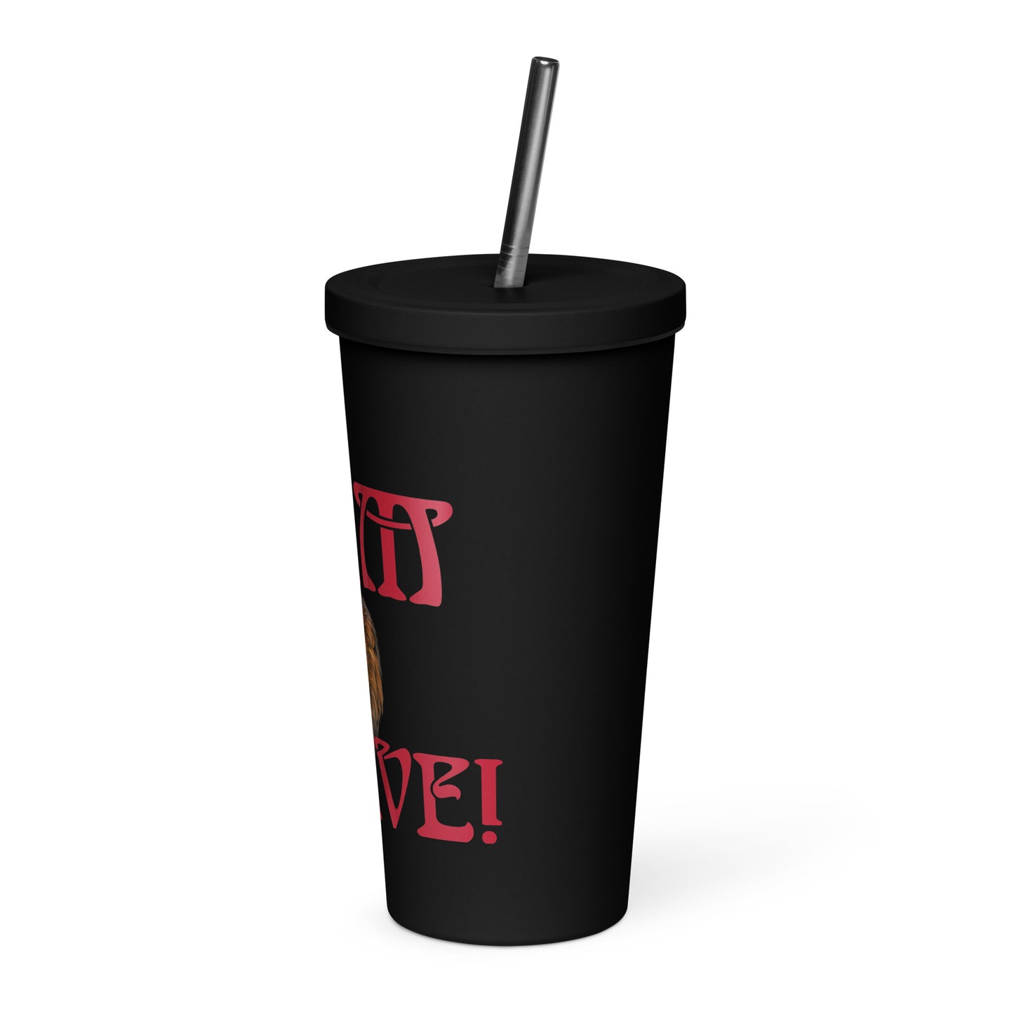 “I’AM BRAVE!”Insulated Tumbler W/Red Font