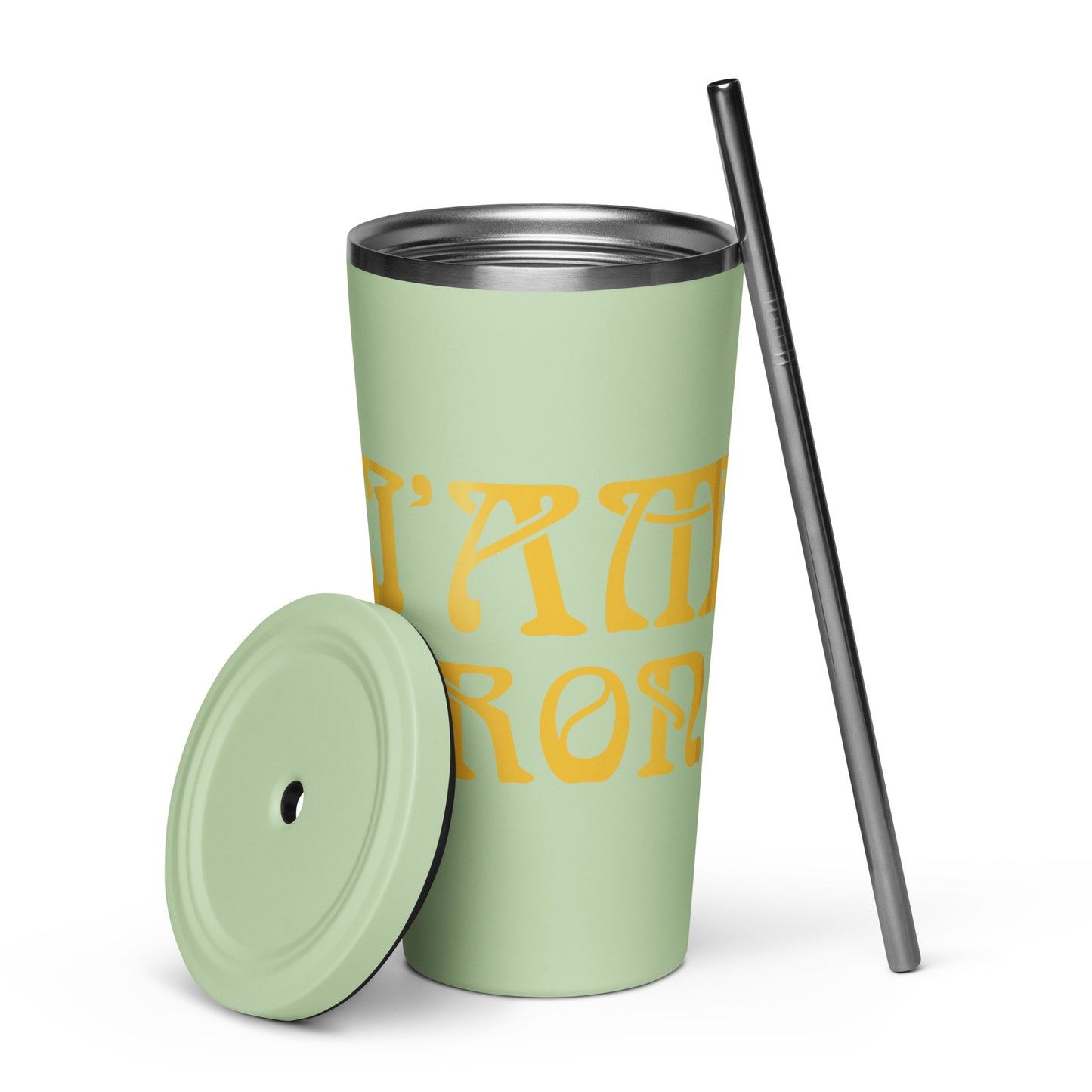 “I’AM STRONG”Insulated Tumbler W/Yellow Font