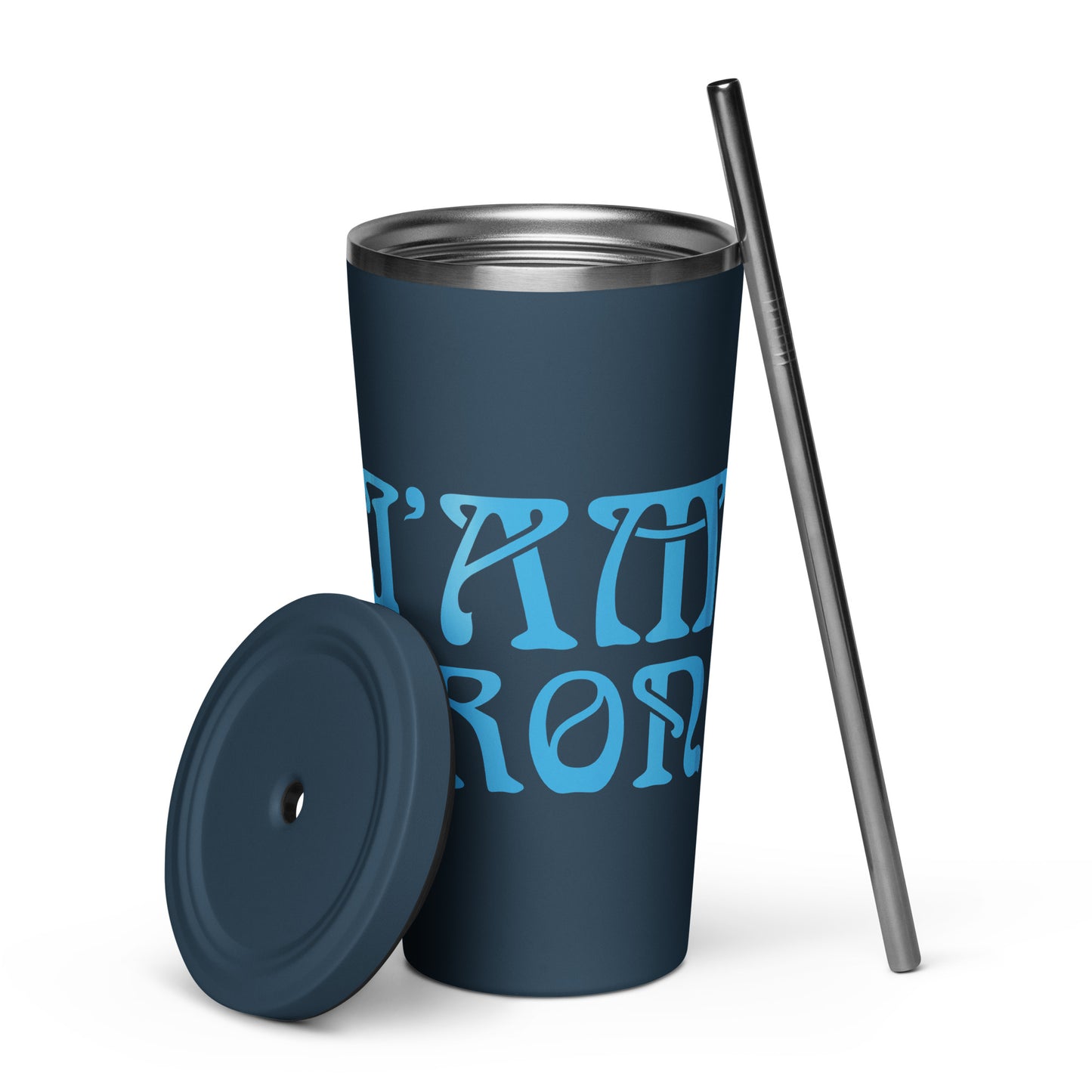 “ I’AM STRONG”Insulated Tumbler W/SkyBlue Font