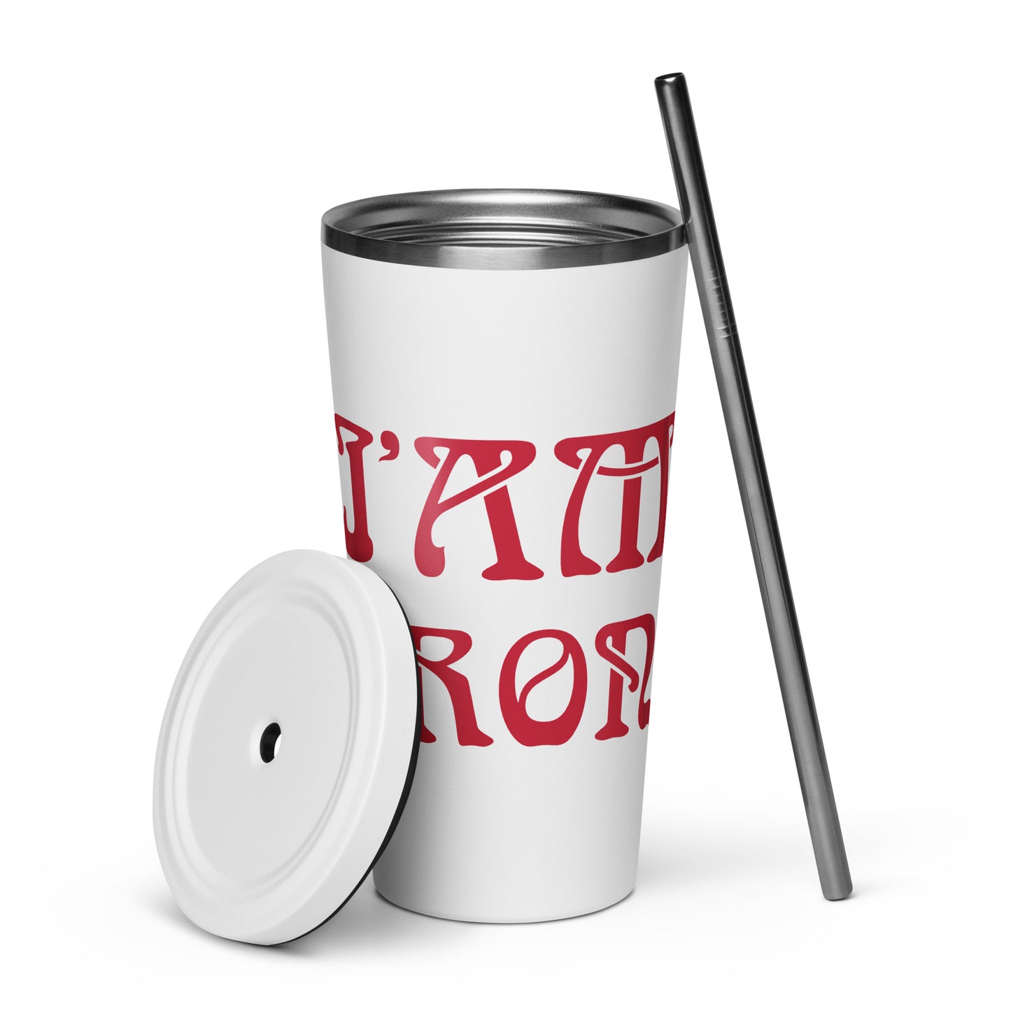 “I’AM STRONG”Insulated Tumbler W/Red Font