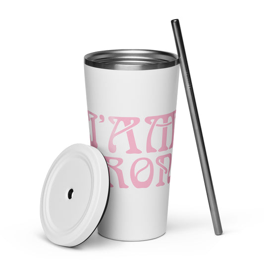 “I’AM STRONG”Insulated Tumbler W/Cotton Candy Font