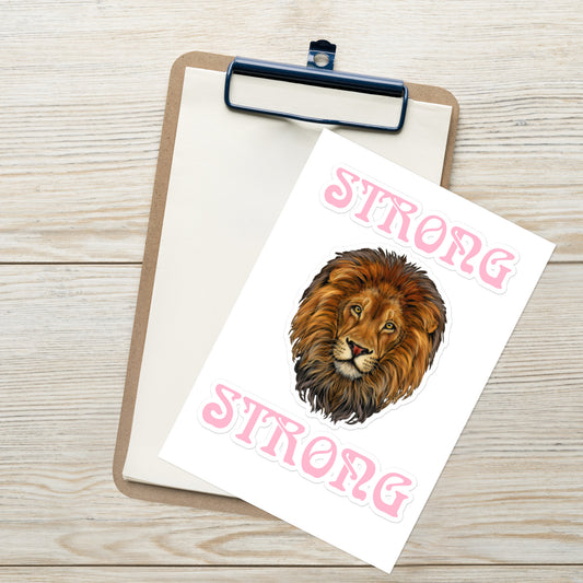 "STRONG"Sticker Sheet W/Cotton Candy Font