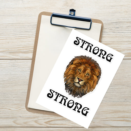 "STRONG"Sticker Sheet W/Black Font