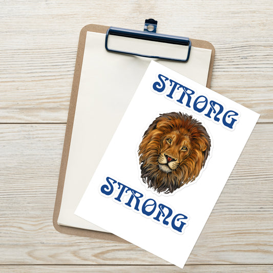 "STRONG"Sticker Sheet W/Blue Font