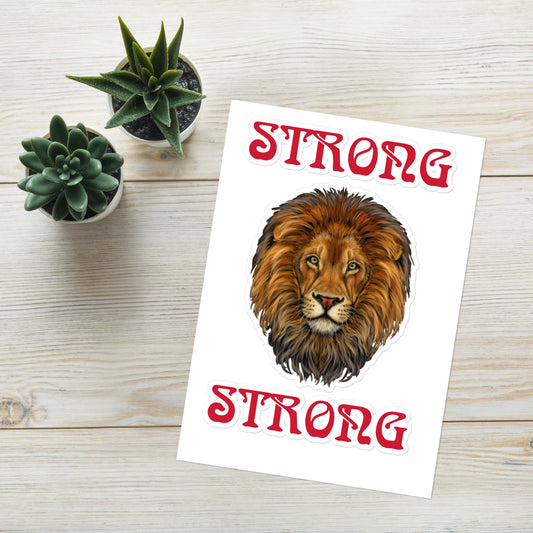 “STRONG”Sticker Sheet W/Red Font