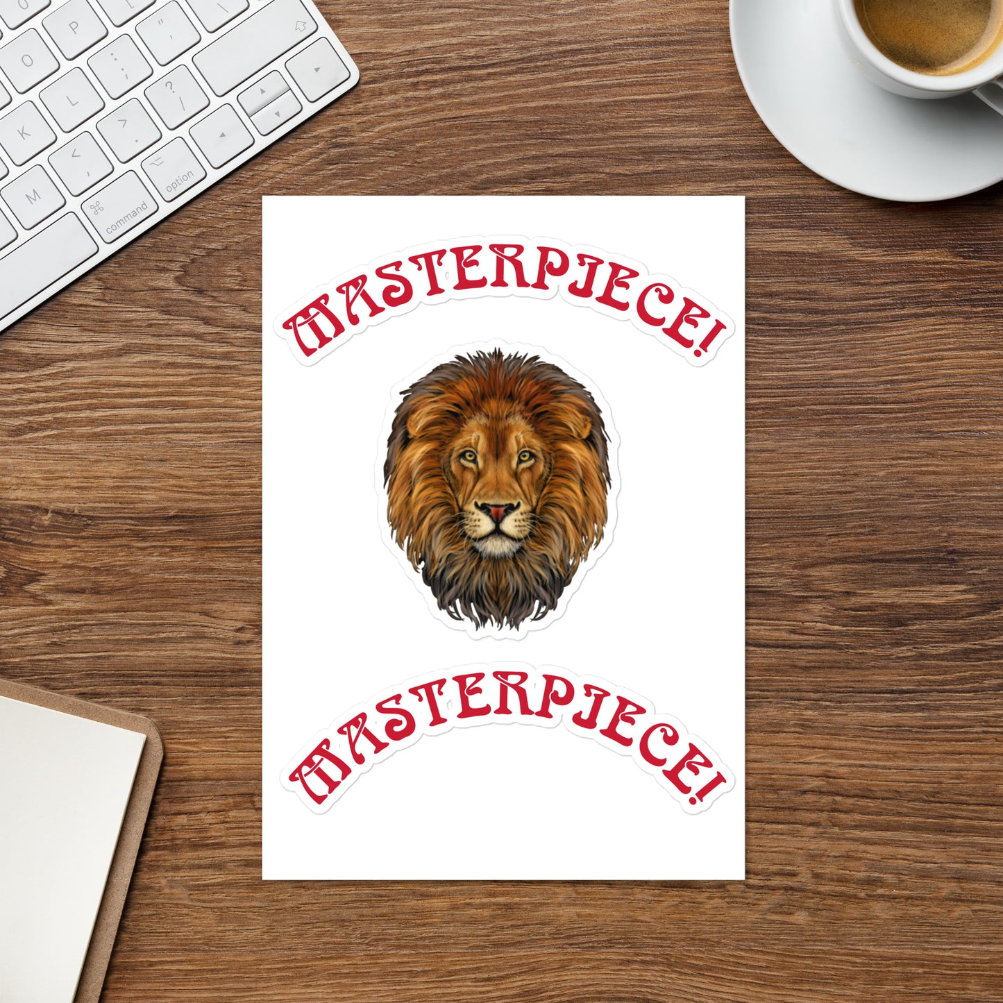 “MASTERPIECE!”Sticker Sheet W/Red Font