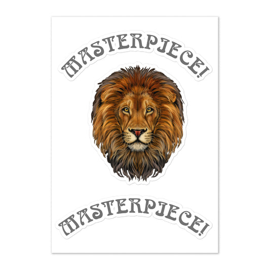 “MASTERPIECE!”Sticker Sheet W/Silver Font