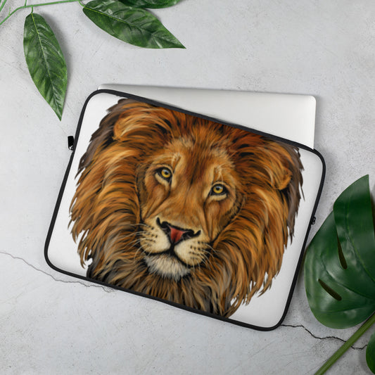 “LION”White Laptop Sleeve