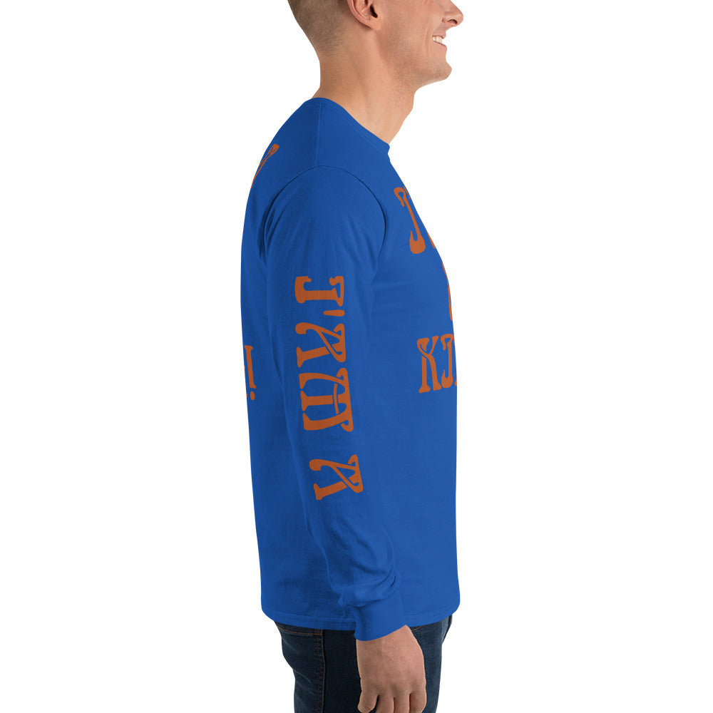 “I’AM A KING!”Men’s Long Sleeve Shirt W/Brown Font