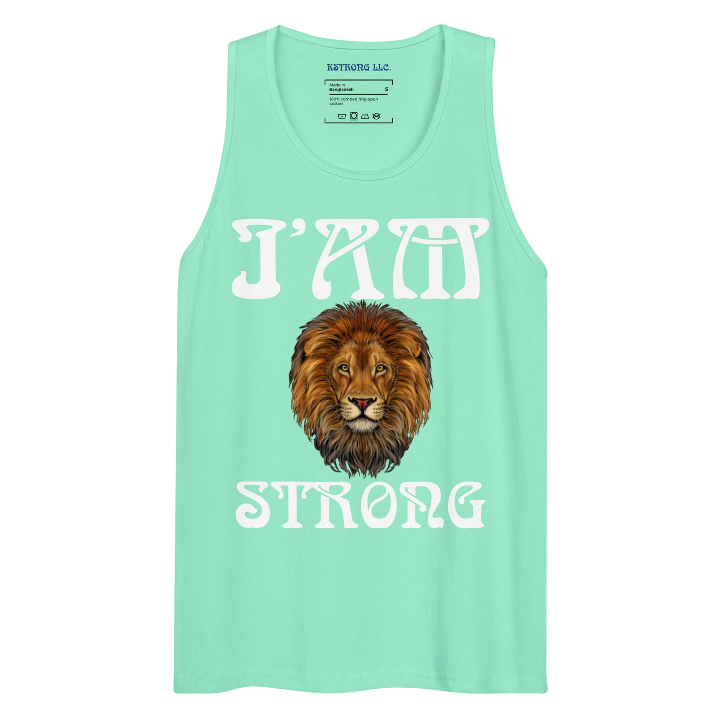 “I’AM STRONG!”Men’s Premium Tank Top W/White Font