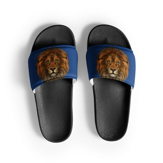 “Lion”Blue Men’s Slides