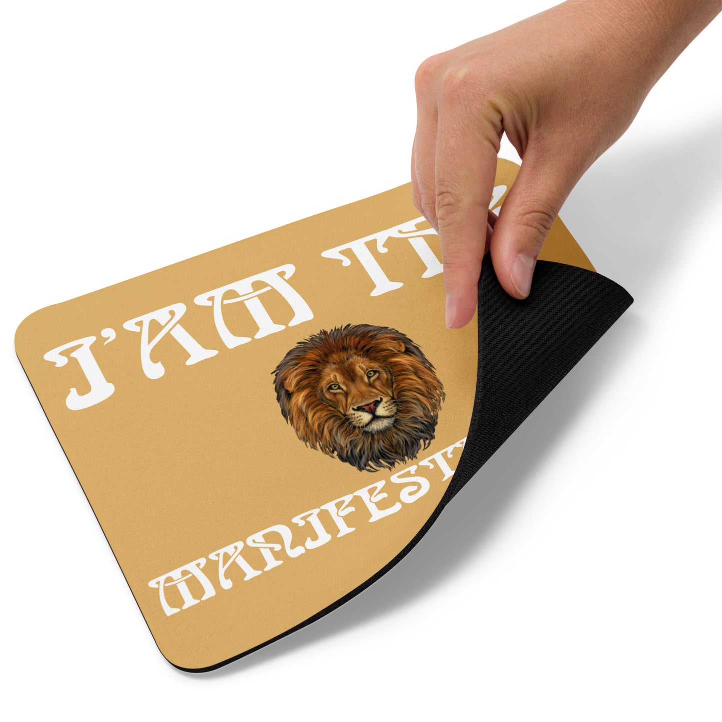 “I’AM THE MANIFESTATION!”Fawn Mouse Pad W/White Font