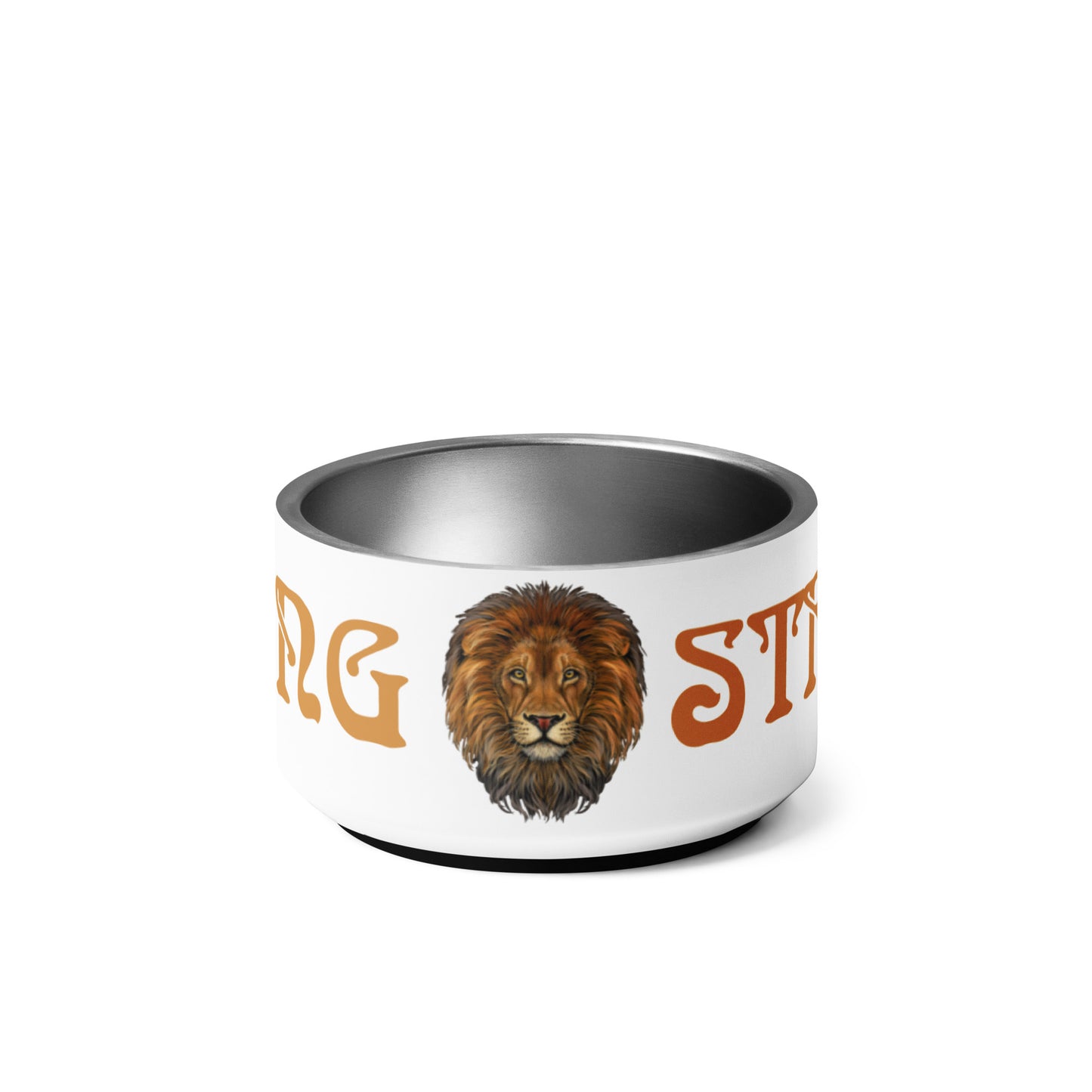 “STRONG” Pet Bowl W/Bronze Font