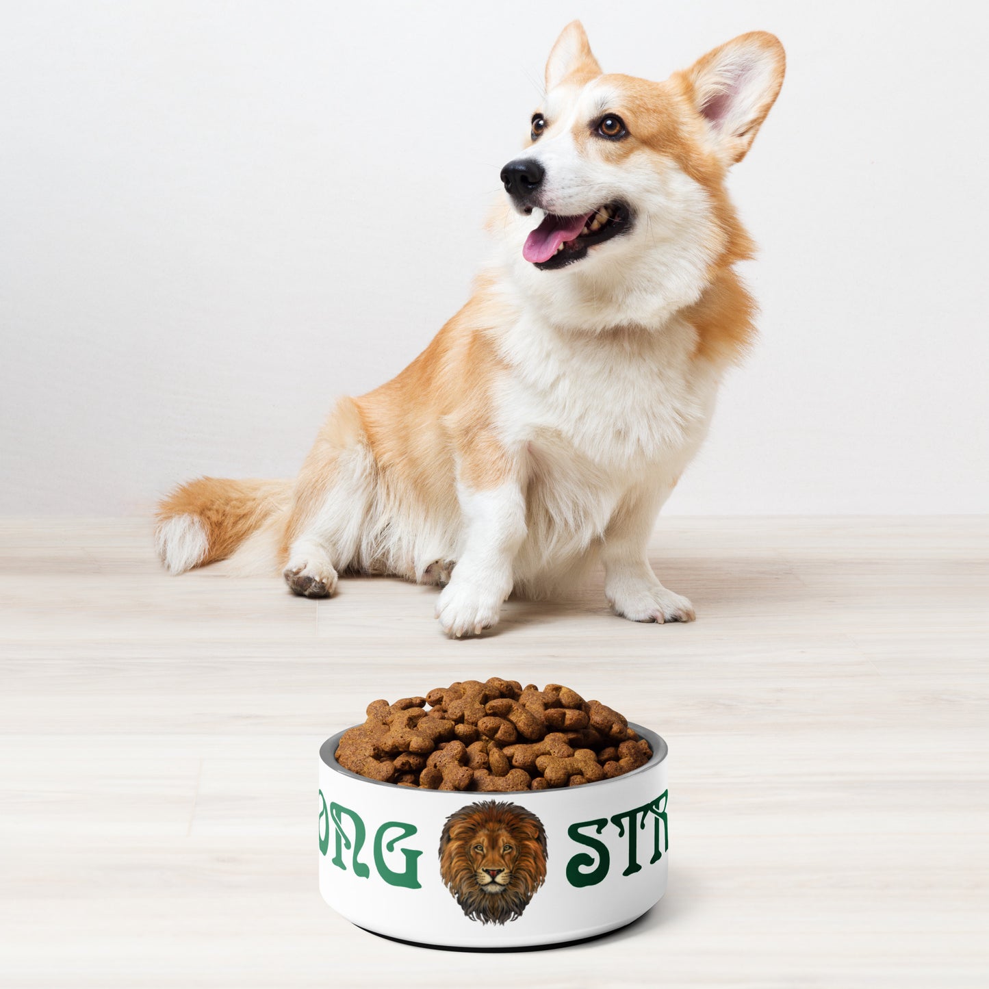 “STRONG” Pet Bowl W/Green Font