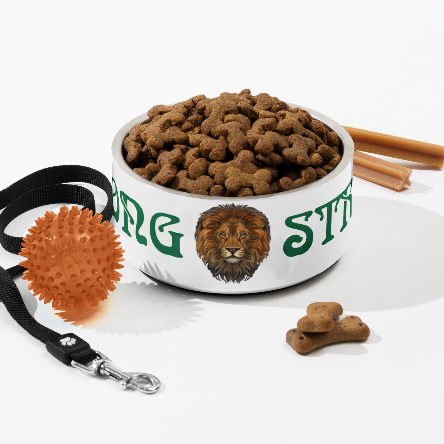 “STRONG” Pet Bowl W/Green Font