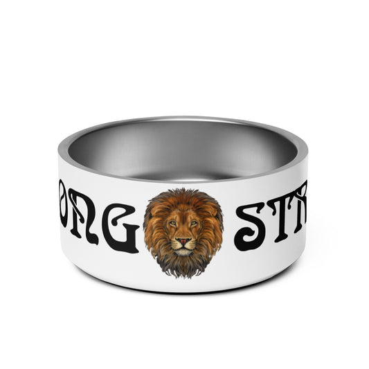 “STRONG” Pet Bowl W/Black Font