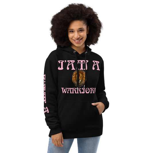 “I’AM A WARRIOR!” Women’s Premium Eco Hoodie W/Cotton Candy Font