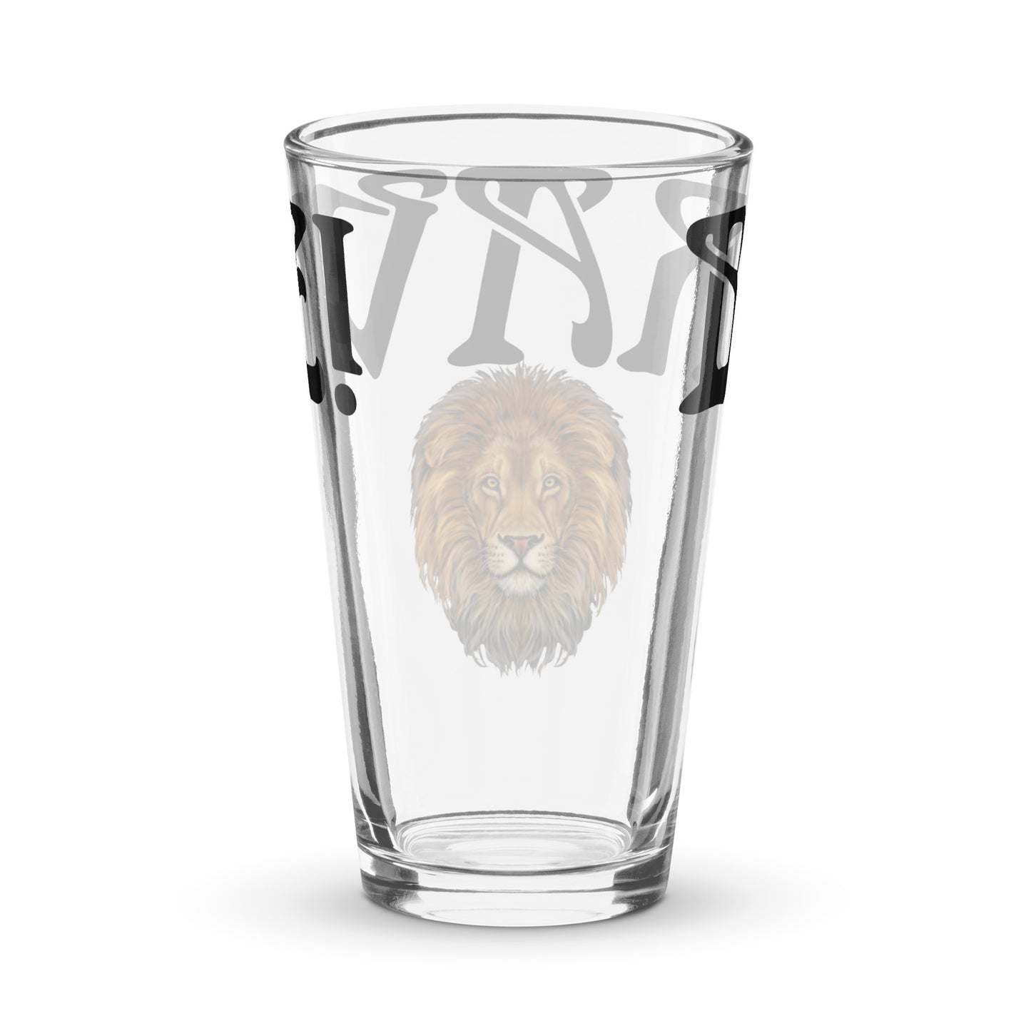 “BRAVE!”Shaker Pint Glass W/Black Font