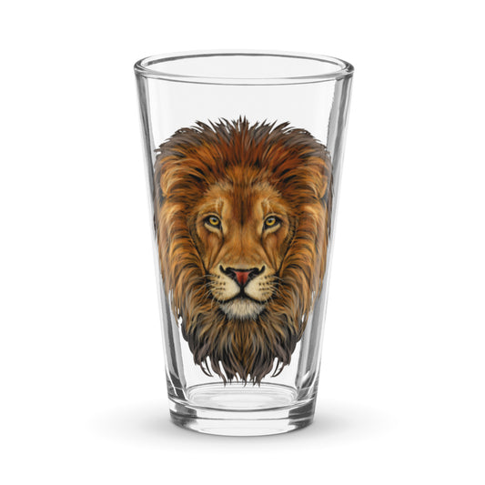 “LION"Shaker Pint Glass