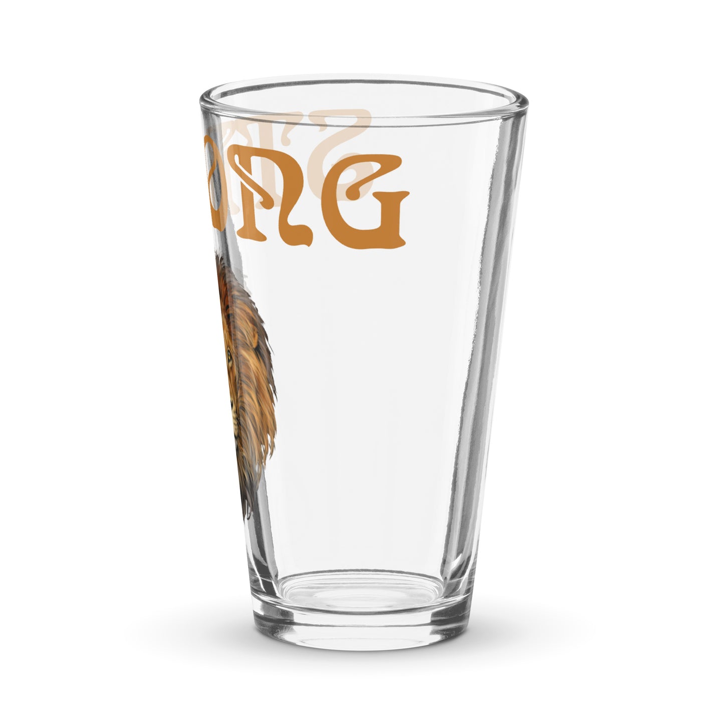 “STRONG”Shaker Pint Glass W/Bronze Font